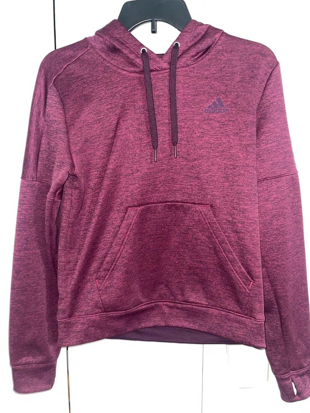 Adidas Heathered Berry Purple Pullover Hoodie